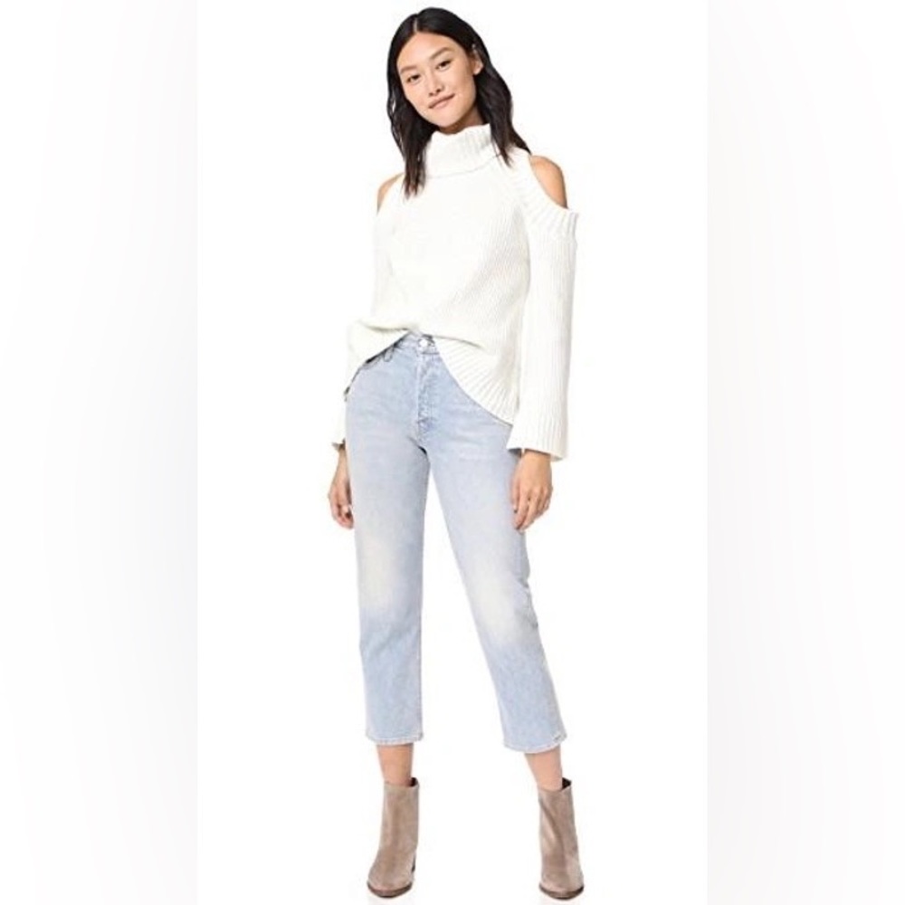 NWT JOA Cold Shoulder Turtleneck Sweater